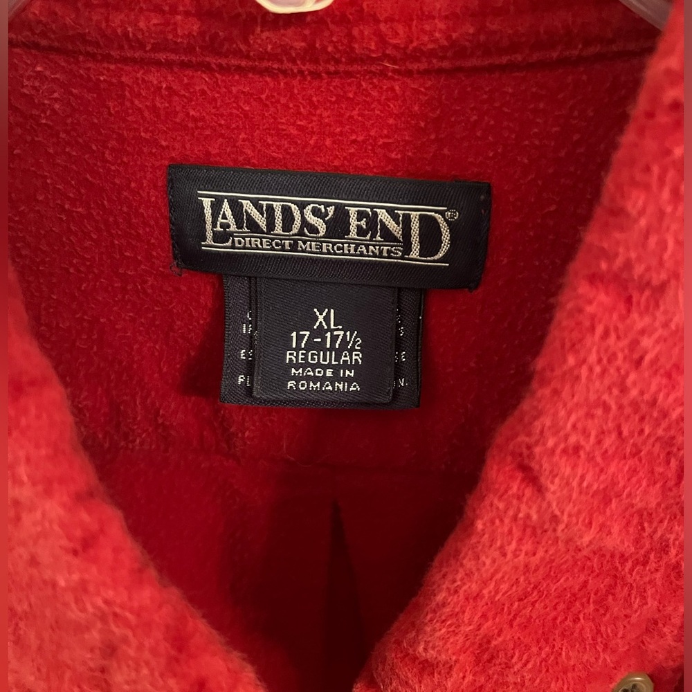 Land’s End long sleeve flannel shirt - Picture 3 of 5